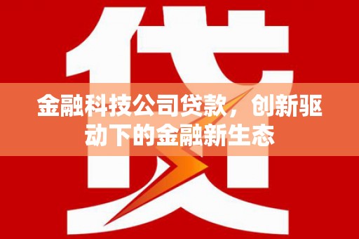 仙居金融科技公司贷款，创新驱动下的金融新生态
