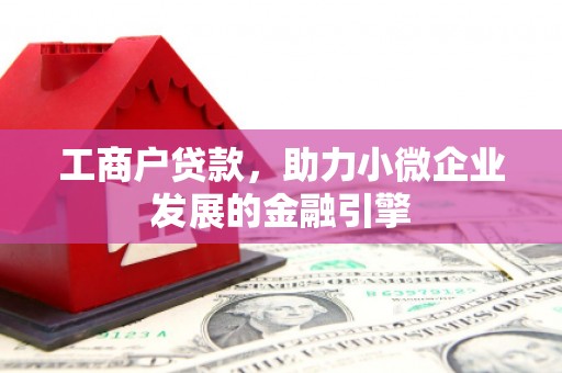 仙居工商户贷款，助力小微企业发展的金融引擎