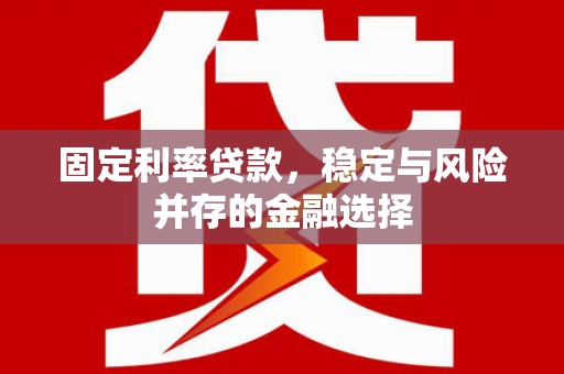 仙居固定利率贷款，稳定与风险并存的金融选择