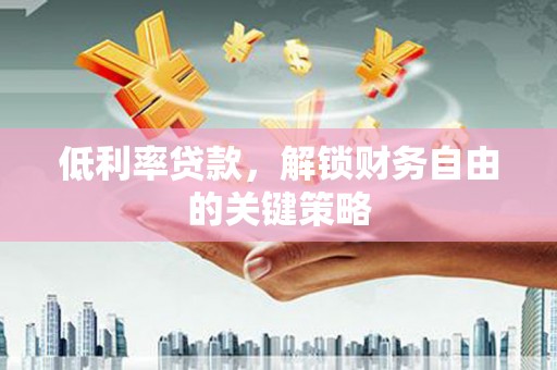 仙居低利率贷款，解锁财务自由的关键策略