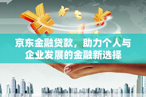 仙居京东金融贷款，助力个人与企业发展的金融新选择
