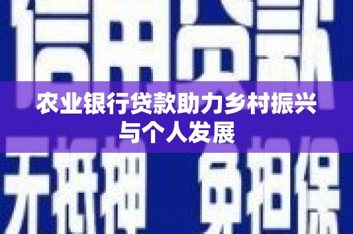 仙居农业银行贷款助力乡村振兴与个人发展