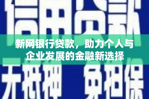 仙居新网银行贷款，助力个人与企业发展的金融新选择