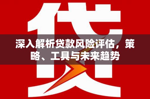 仙居深入解析贷款风险评估，策略、工具与未来趋势
