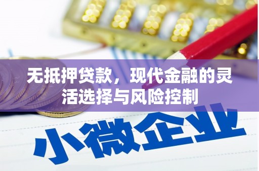 仙居无抵押贷款，现代金融的灵活选择与风险控制
