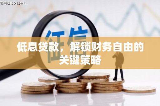 仙居低息贷款，解锁财务自由的关键策略