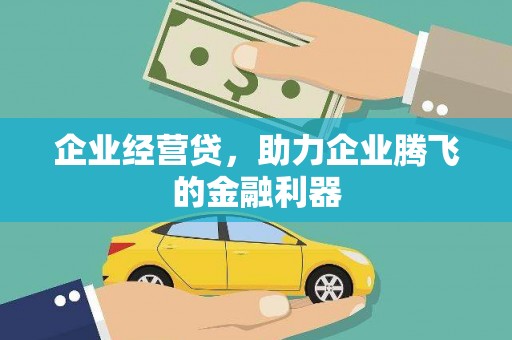 仙居企业经营贷，助力企业腾飞的金融利器