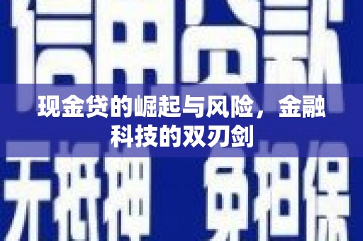 仙居现金贷的崛起与风险，金融科技的双刃剑