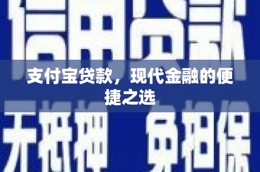 仙居支付宝贷款，现代金融的便捷之选