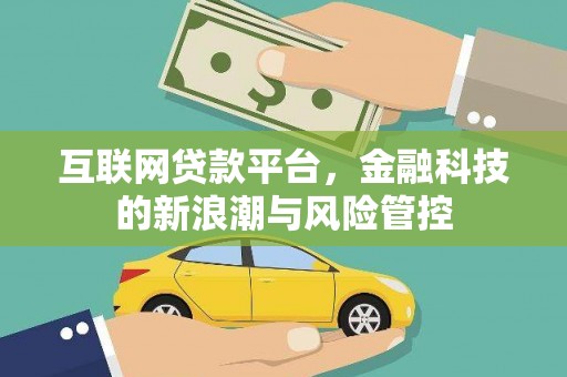仙居互联网贷款平台，金融科技的新浪潮与风险管控