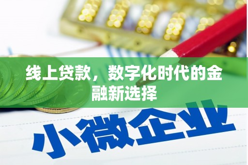 仙居线上贷款，数字化时代的金融新选择